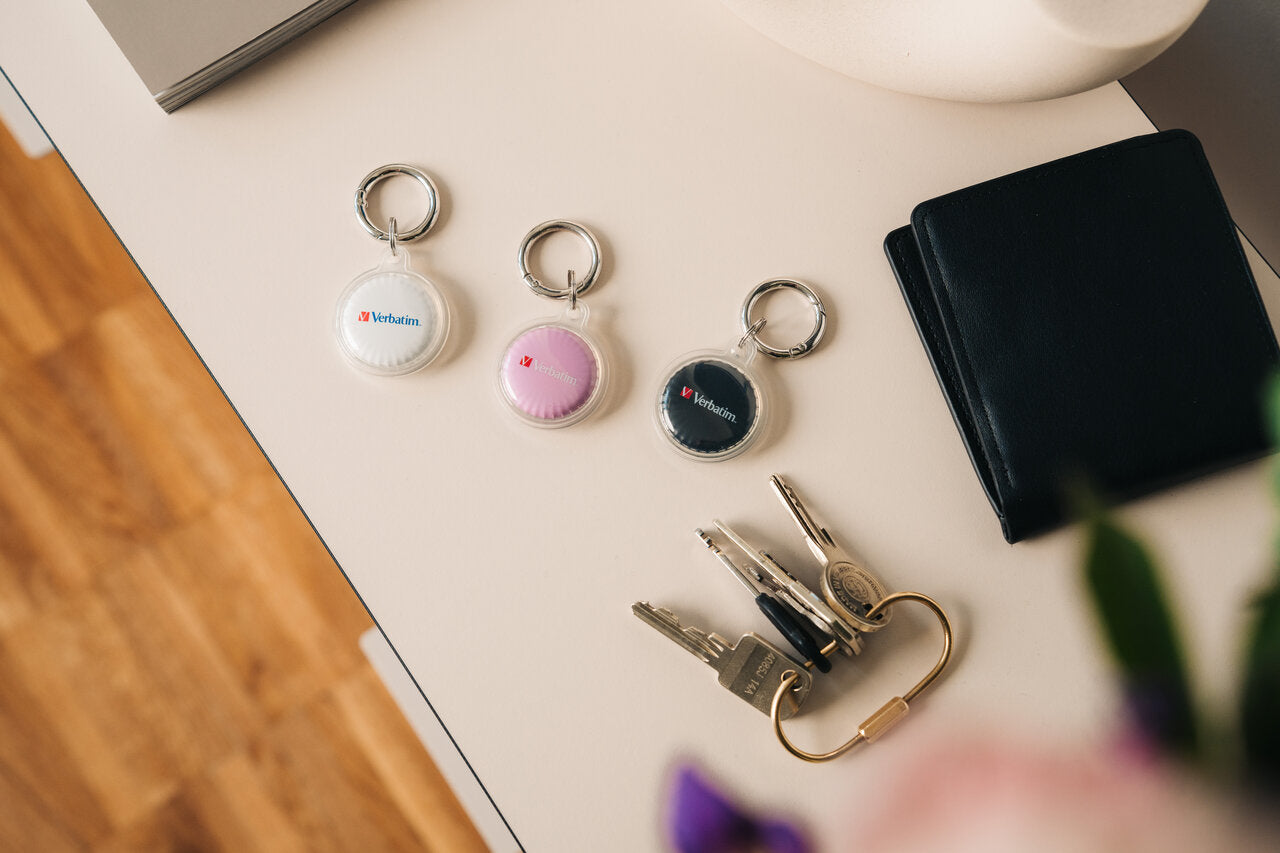 A Photo Of Verbatim My Finder Coin Bluetooth Tracker - 3 Pack