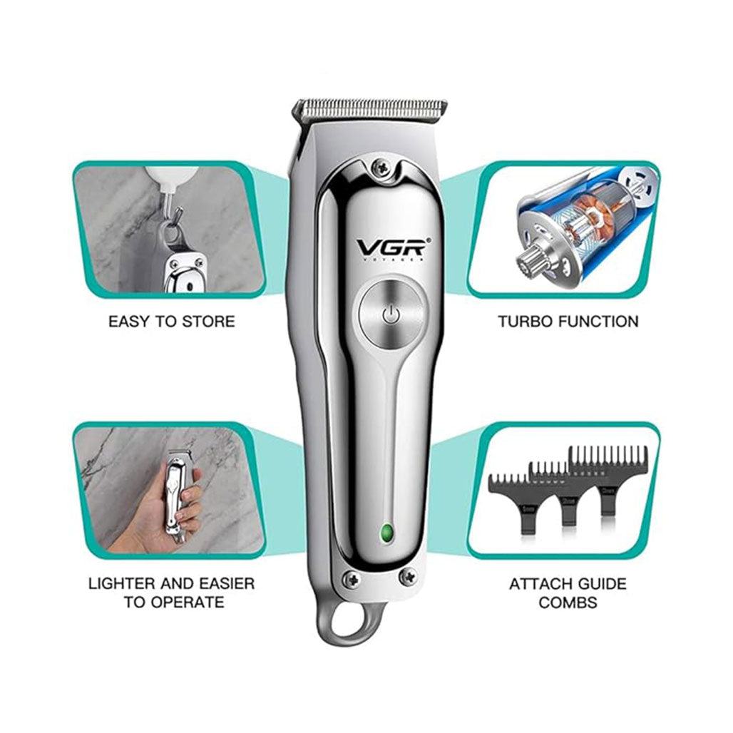 A Photo Of VGR V-071 Hair Clippers & Beard Trimmer for Men | Cordless Waterproof Grooming Kit with USB Charging