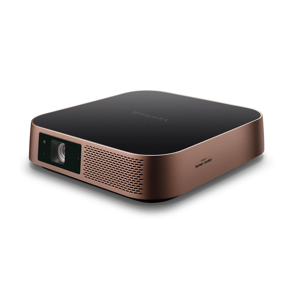 A Photo Of ViewSonic M2 Portable 1080p LED Projector | 1200 Lumens, Bluetooth Speakers, USB-C & Wi-Fi