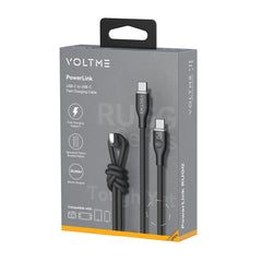 A Photo Of Voltme Powerlink Rugg Double Nylon Cable Type C to Type C 3A - 1.8M (60W)