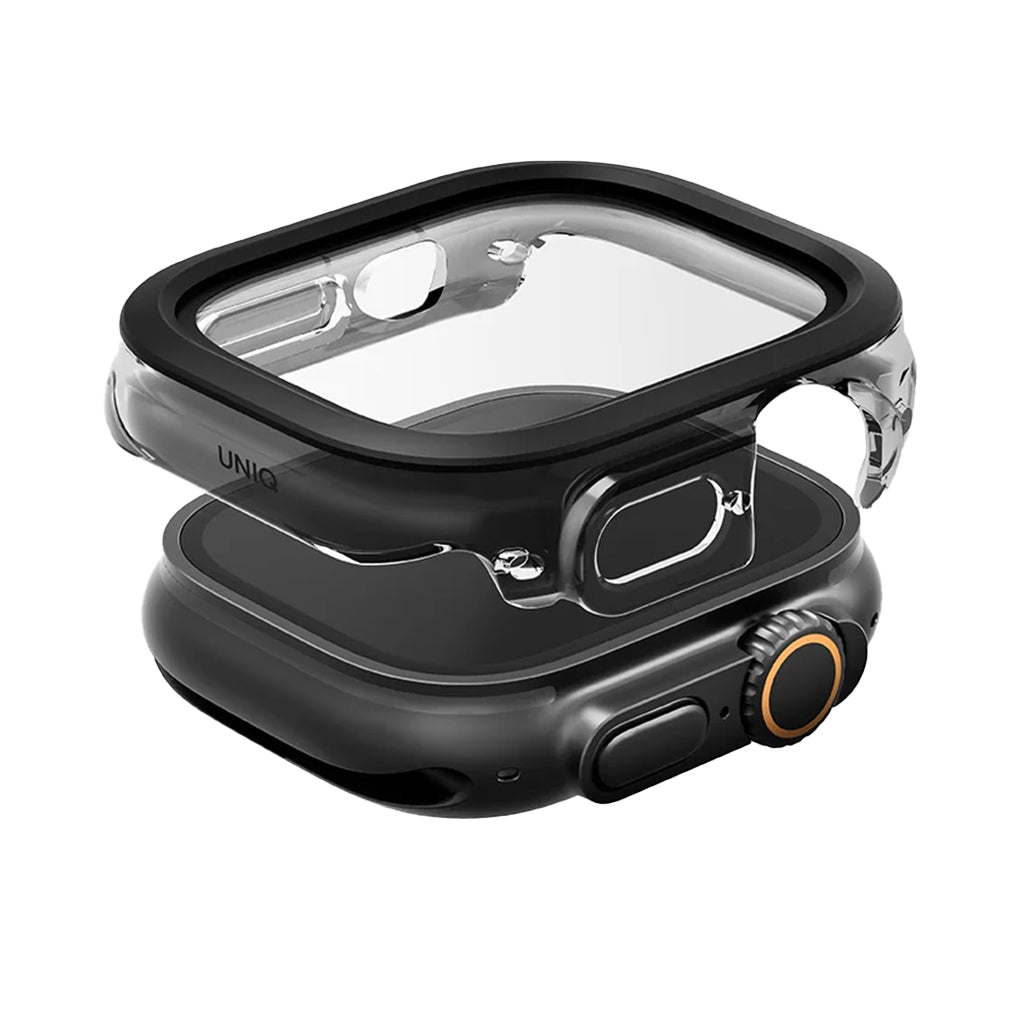 A Photo Of UNIQ Voute Slim Tempered Glass Case for Apple Watch Ultra 49mm – Full Coverage Protection with HD Clarity