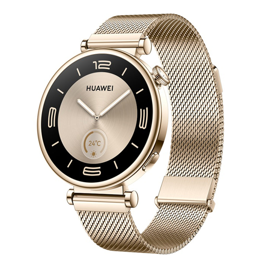 A Photo Of Huawei Watch GT 4 41mm Light Gold Milanese Strap