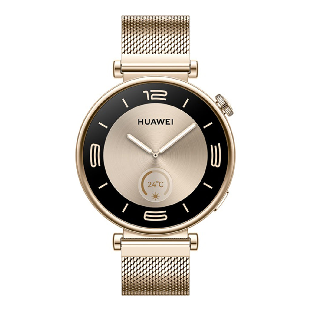 A Photo Of Huawei Watch GT 4 41mm Light Gold Milanese Strap