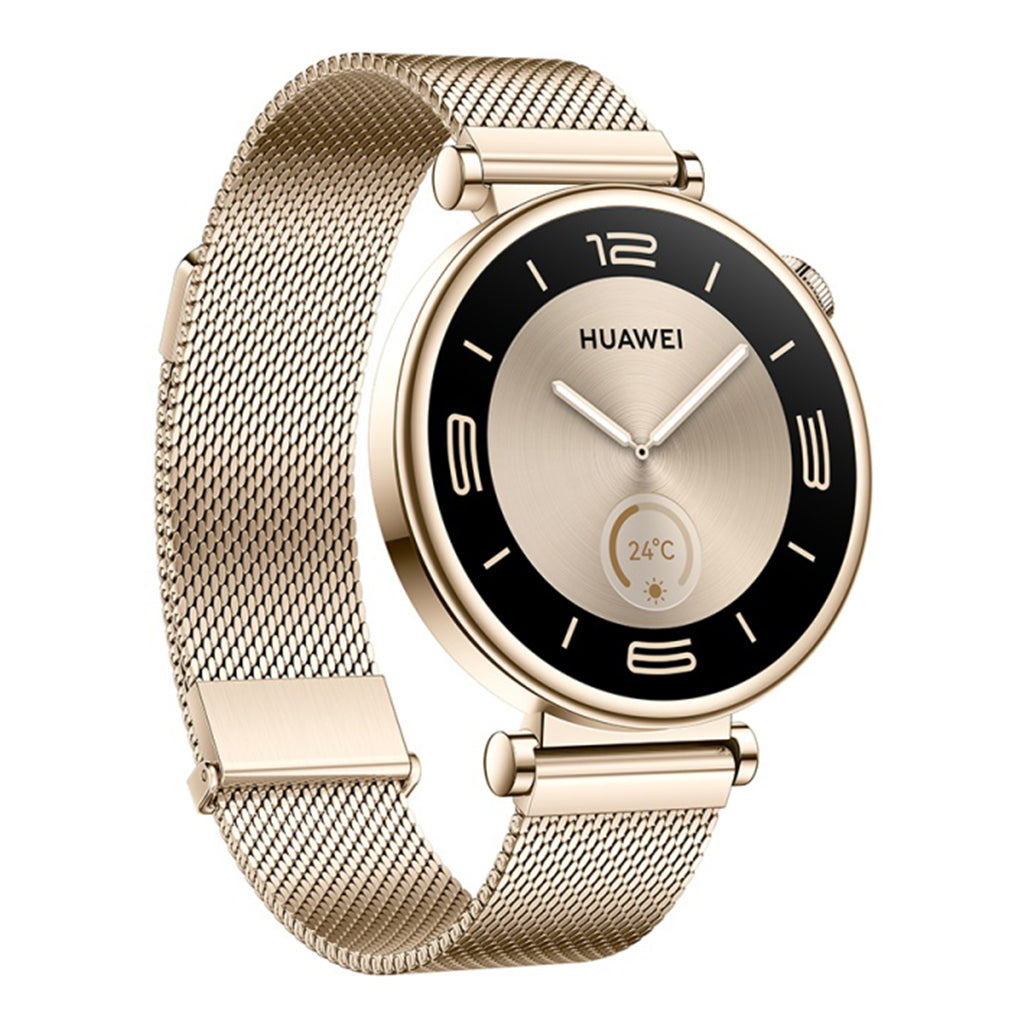 A Photo Of Huawei Watch GT 4 41mm Light Gold Milanese Strap