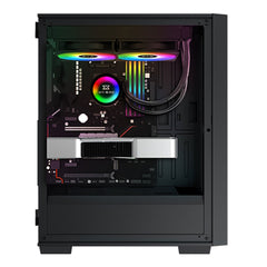 A Photo Of Xigmatek Lux G - Black Metal Grey ATX Case