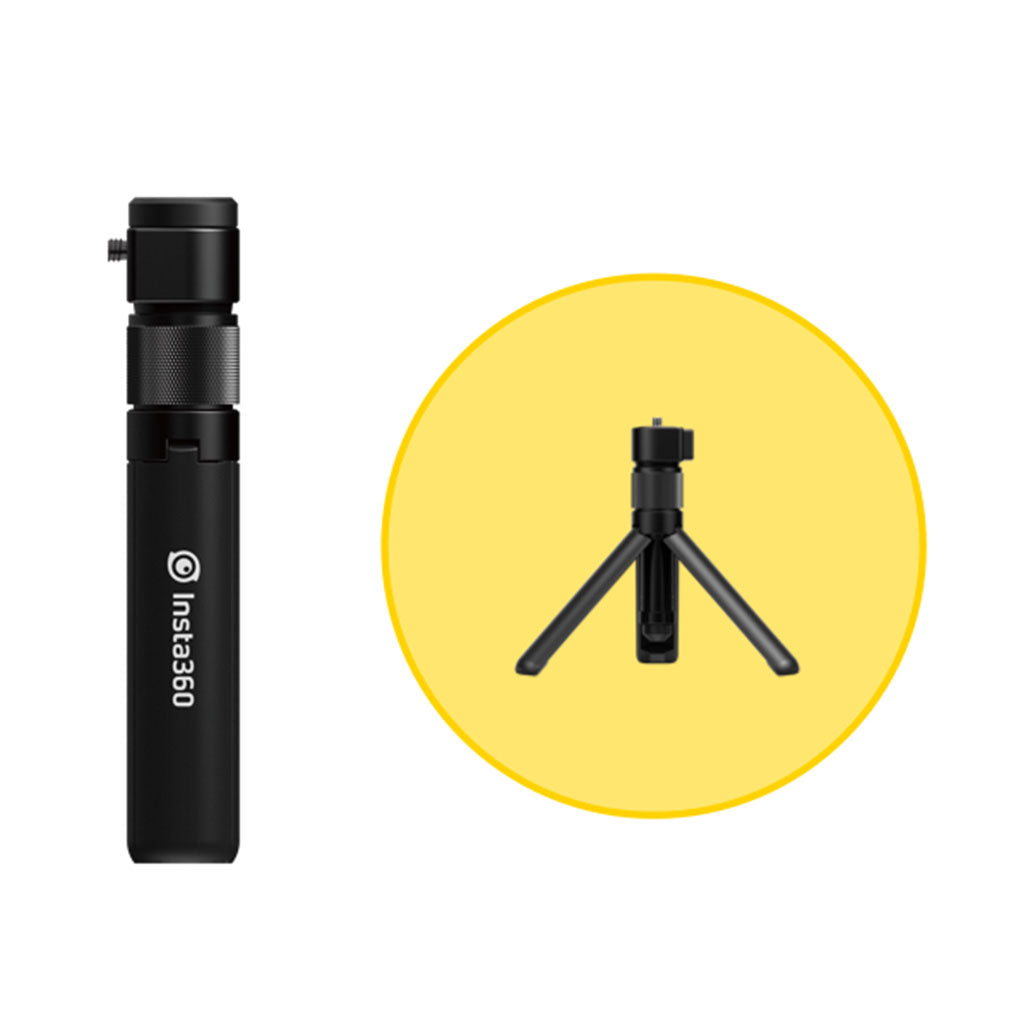 A Photo Of Insta360 Bullet Time Accessory Bundle – Selfie Stick Handle and Stabilizer for 360° Panorama Shots