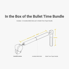 A Photo Of Insta360 Bullet Time Accessory Bundle – Selfie Stick Handle and Stabilizer for 360° Panorama Shots