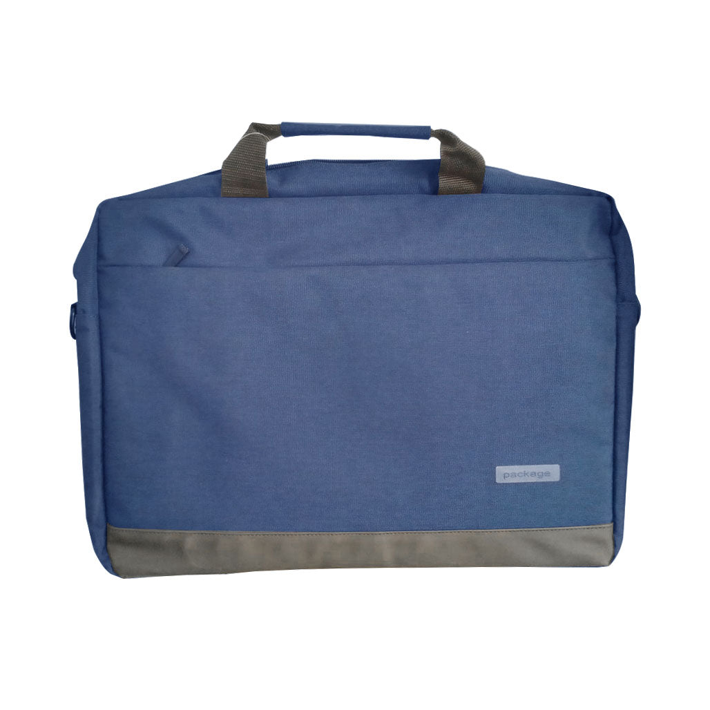 A Photo Of Package 15.6 inch Laptop Bag Gray/Blue