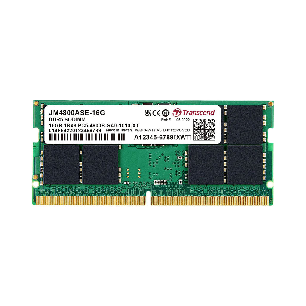 A Photo Of Transcend DDR5 4800 Unbuffered SO-DIMM Laptop Ram
