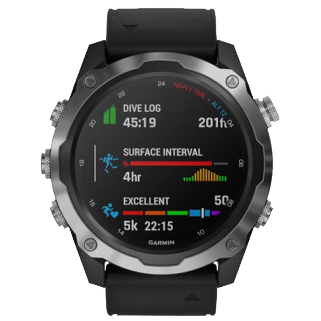 A Photo Of Garmin Descent MK2 - Stainless Steel With Black Band