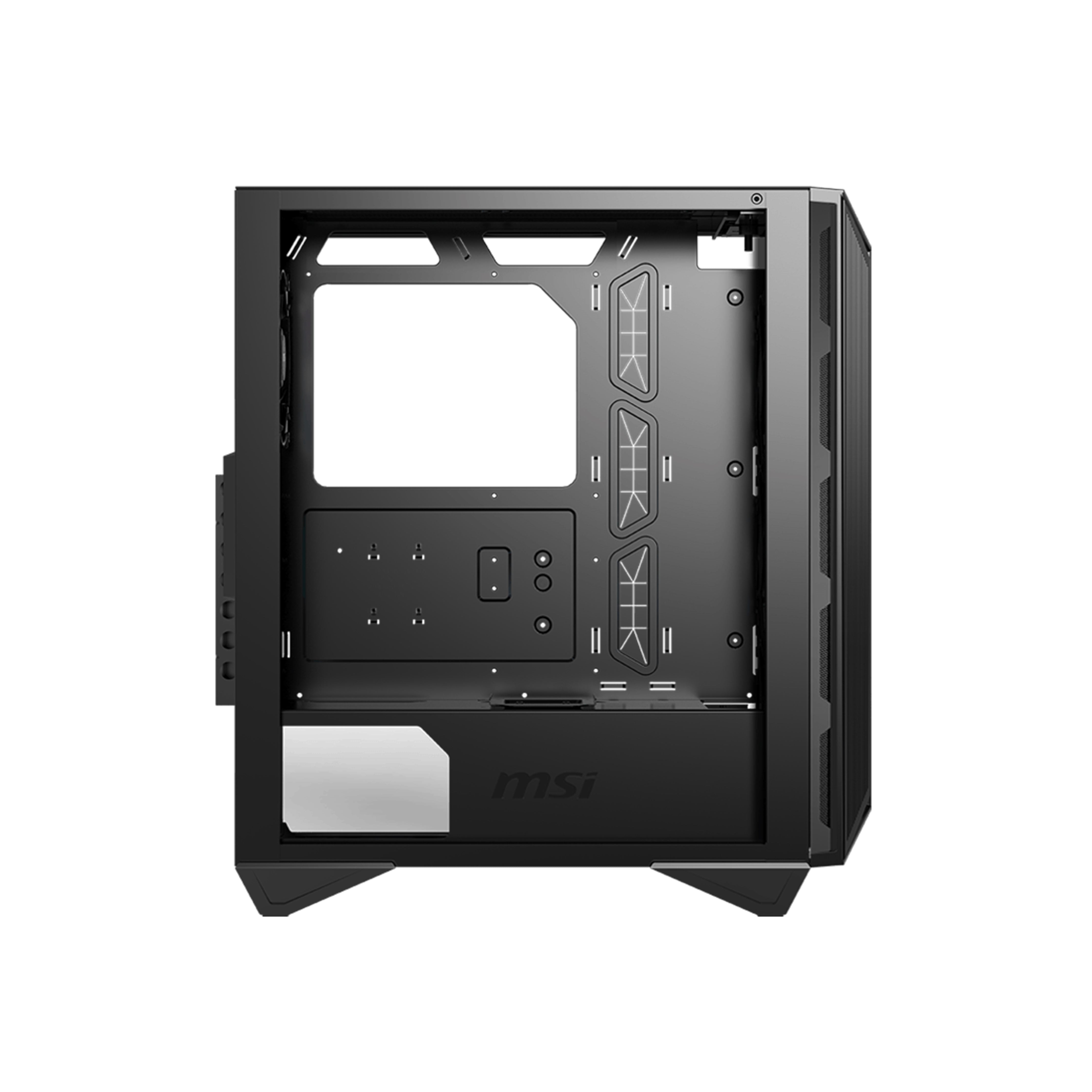 A Photo Of MSI MPG Gungnir 110R - Mid-Tower Gaming Desktop Case with ARGB Fans