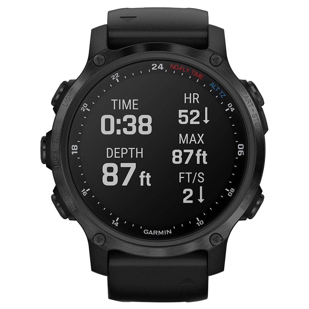 A Photo Of Garmin Descent MK2S - Carbon Grey With Black Silicone Band
