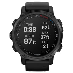 A Photo Of Garmin Descent MK2S - Carbon Grey With Black Silicone Band