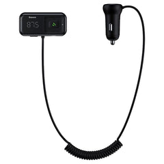 A Photo Of Baseus T-Typed S-16 Wireless MP3 Car Charger with Dual USB Ports and FM Transmitter