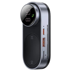 A Photo Of Baseus Solar FM Modulator Transmitter - Bluetooth 5.0 Hands-Free Wireless MP3 Player with Solar Charging