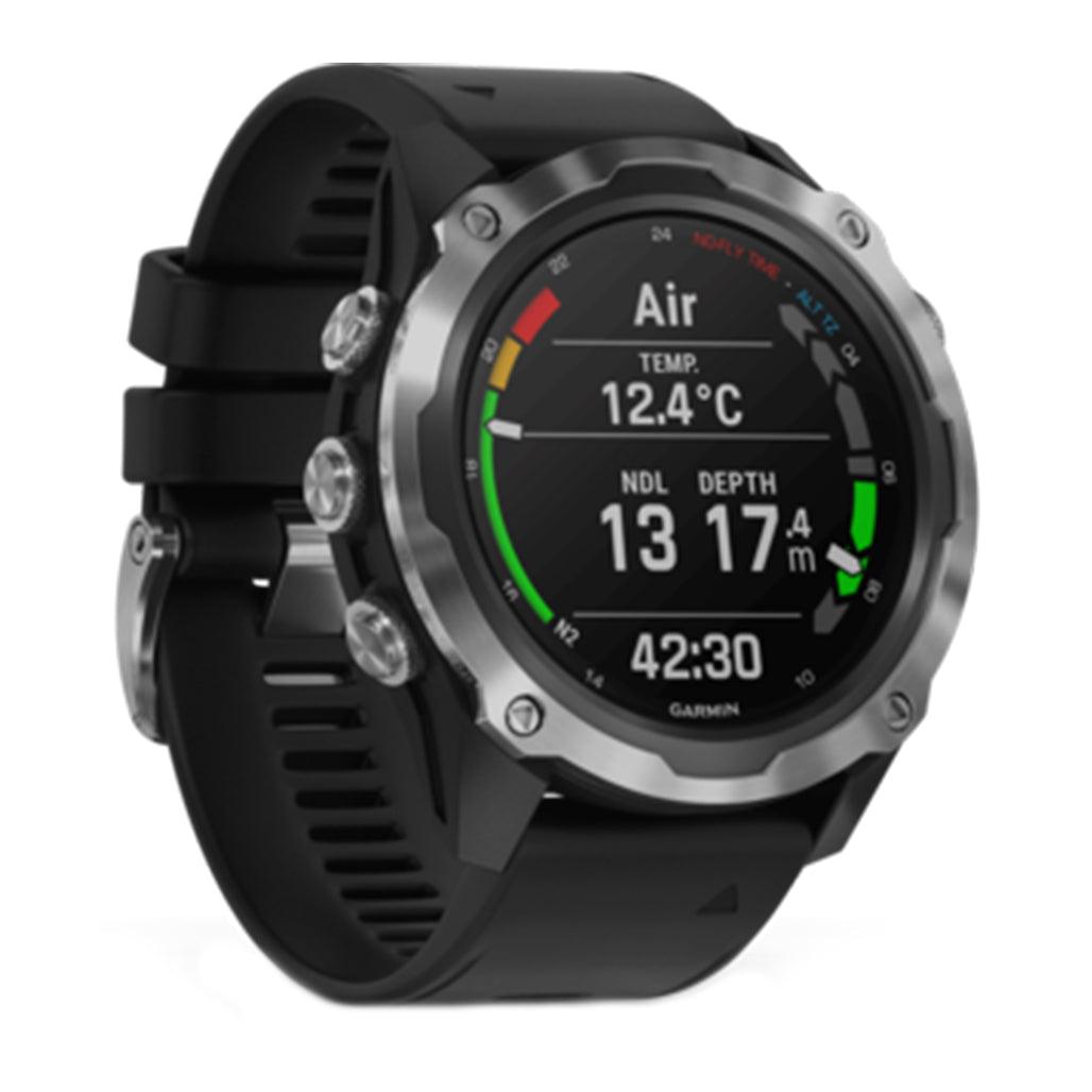 A Photo Of Garmin Descent MK2 - Stainless Steel With Black Band