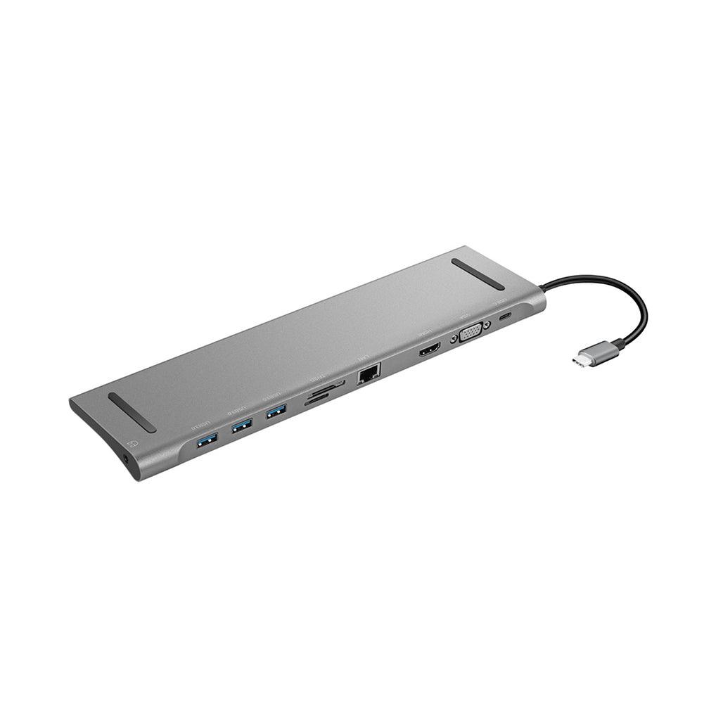A Photo Of Docking Station USB Type-C 10-in-1 (Multi-Function) Aluminum