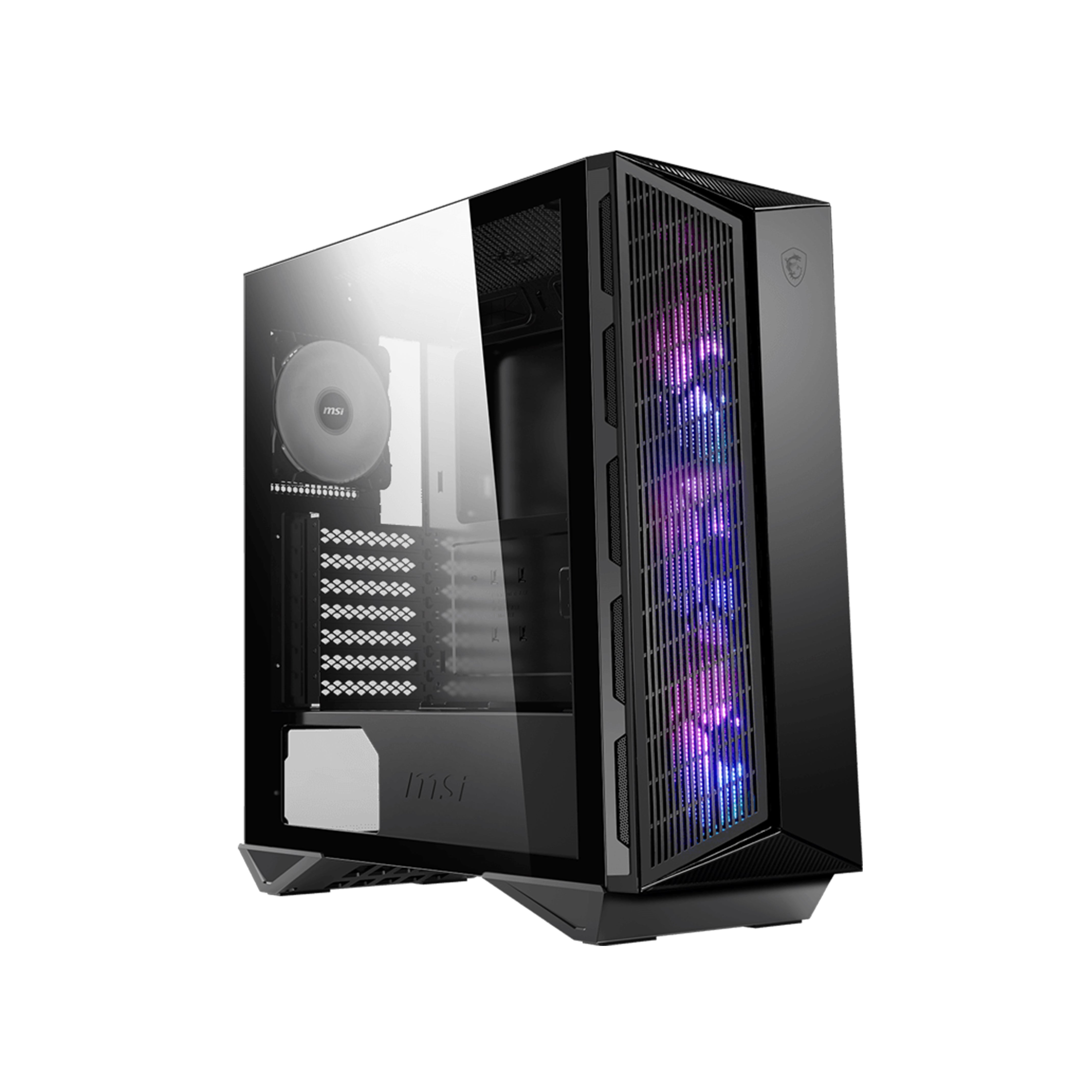 A Photo Of MSI MPG Gungnir 110R - Mid-Tower Gaming Desktop Case with ARGB Fans