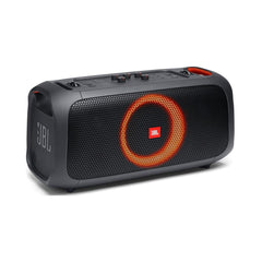 A Photo Of JBL PartyBox On-The-Go with Dual Wireless Mics - Portable Bluetooth Speaker with Light Show and Karaoke Function