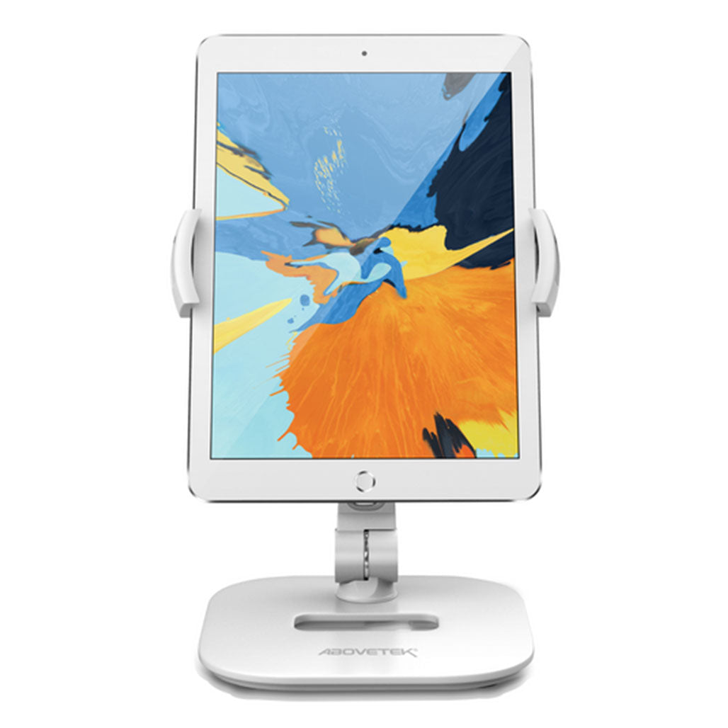 A Photo Of AboveTek Rotate Tablet Holder - Adjustable 360° Stand for 4-11 Inch Tablets and Smartphones with Tripod Adapter