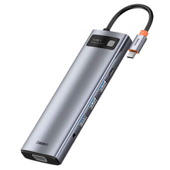 A Photo Of Baseus Metal Gleam Series 11-in-1 Multifunctional Type-C Hub Docking Station