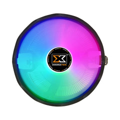A Photo Of Xigmatek Apache Plus - (Copper Anodized Aluminium Fins, 12cm 1500RPM Multi Color LED Fan)