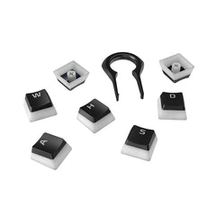 A Photo Of HyperX Pudding Keycaps Full Key Set - Black | Translucent Dual-Layer PBT Keycaps for Enhanced RGB Lighting