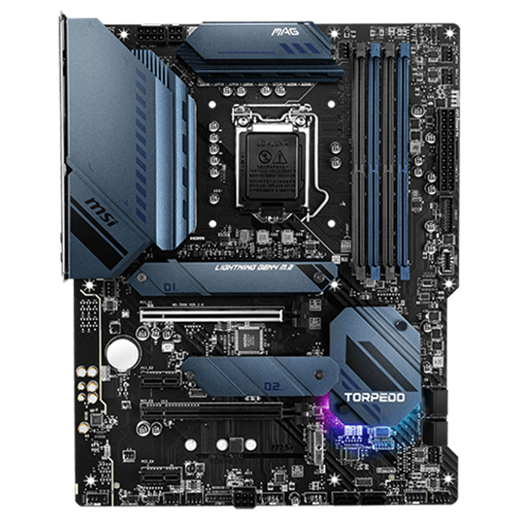 A Photo Of MSI MAG Z590 Torpedo Motherboard - ATX, LGA 1200, Intel Z590 Chipset