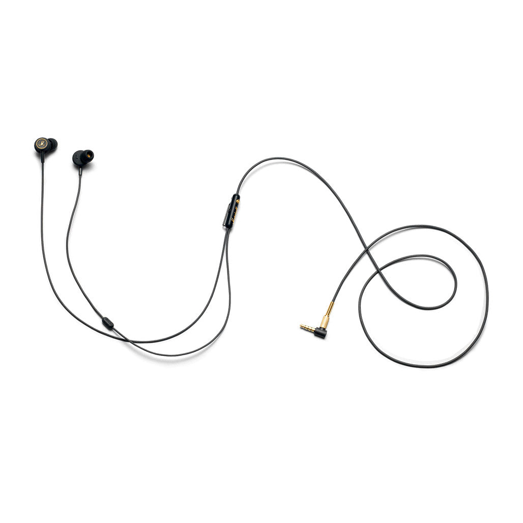 A Photo Of Marshall Mode EQ - In-Ear Headphones - Black & Brass
