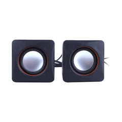 A Photo Of MicroKingdom R19 USB 2.0 Speaker with 3.5mm Audio Cable – High-Quality Desktop Sound