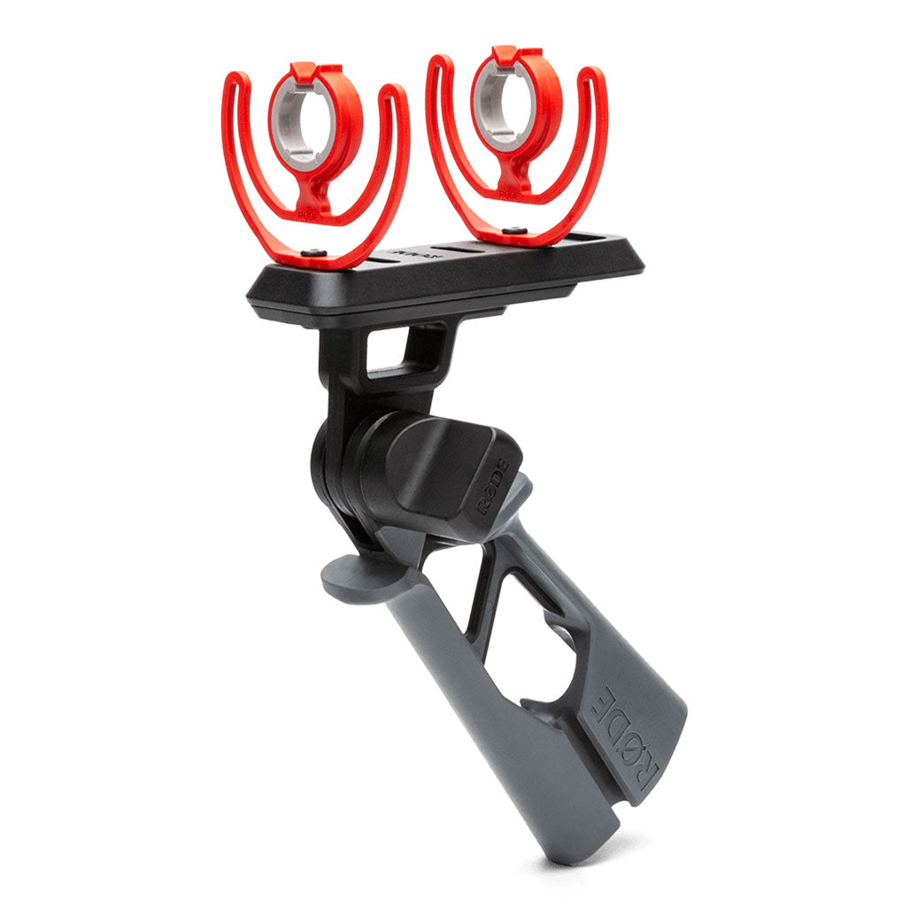 A Photo Of Rode PG2-R Pistol Grip with Rycote Lyre Shock Mount – Professional-Grade Grip for Shotgun Microphones