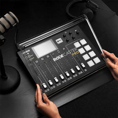 A Photo Of Rode RØDECover Pro – Clear Polycarbonate Dust Cover for RØDECaster Pro
