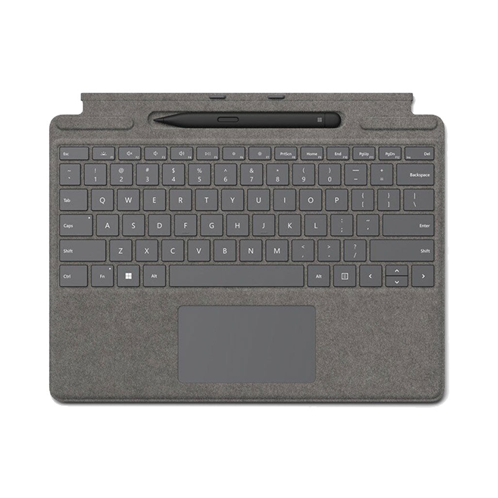 A Photo Of Microsoft Surface Pro Signature Keyboard with Slim Pen 2 | Alcantara | Surface Pro 8, X Compatibility | Wireless Bluetooth
