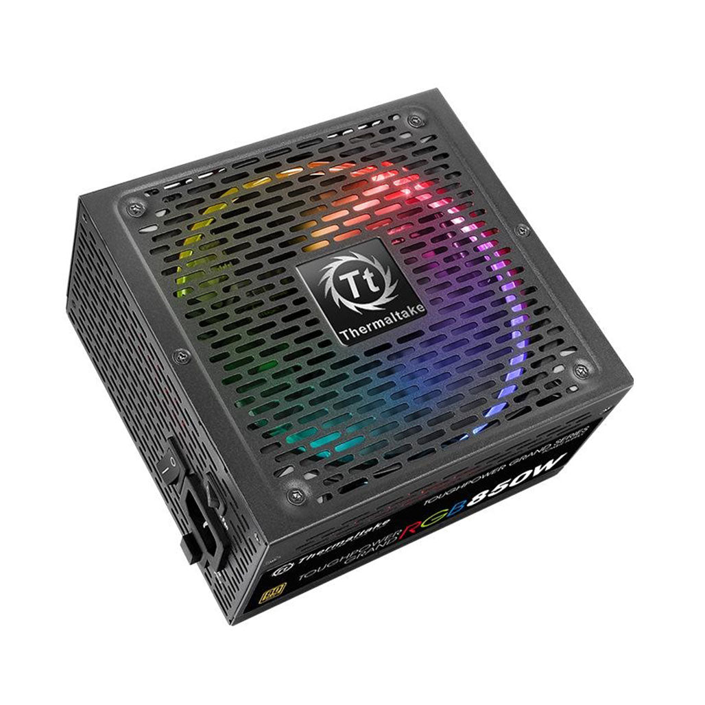A Photo Of Thermaltake Toughpower Grand RGB 850W - Fully Modular ATX Power Supply with Addressable RGB Fan and 80 PLUS Gold Efficiency