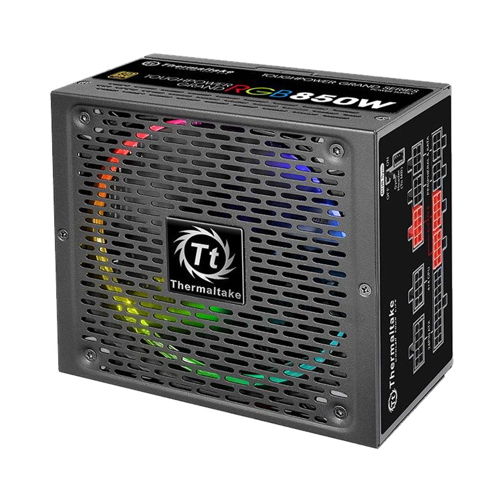 A Photo Of Thermaltake Toughpower Grand RGB 850W - Fully Modular ATX Power Supply with Addressable RGB Fan and 80 PLUS Gold Efficiency