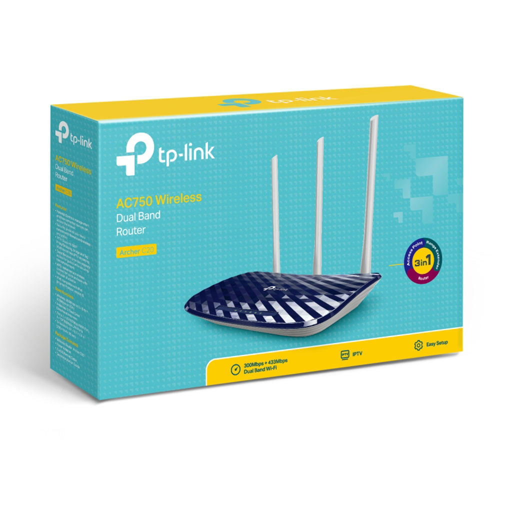 A Photo Of TP-Link Archer C20 - AC750 Wireless Dual Band Router