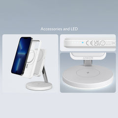 A Photo Of Anker 633 MagGo Magnetic Wireless Charger – 2-in-1 Charging Stand & Portable Charger with Safe Charging Technology