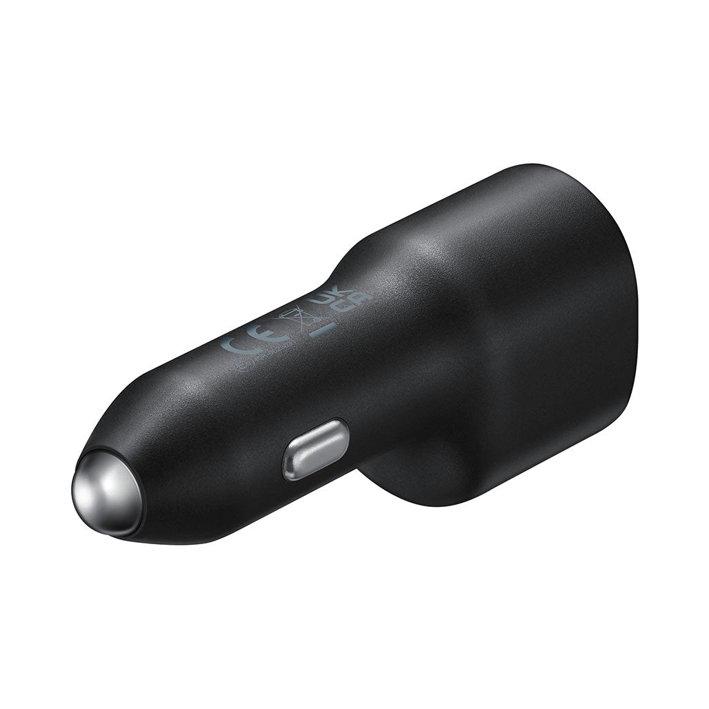 A Photo Of Samsung Dual Port Car Charger – 25W & 15W Fast Charging with LED Indicator