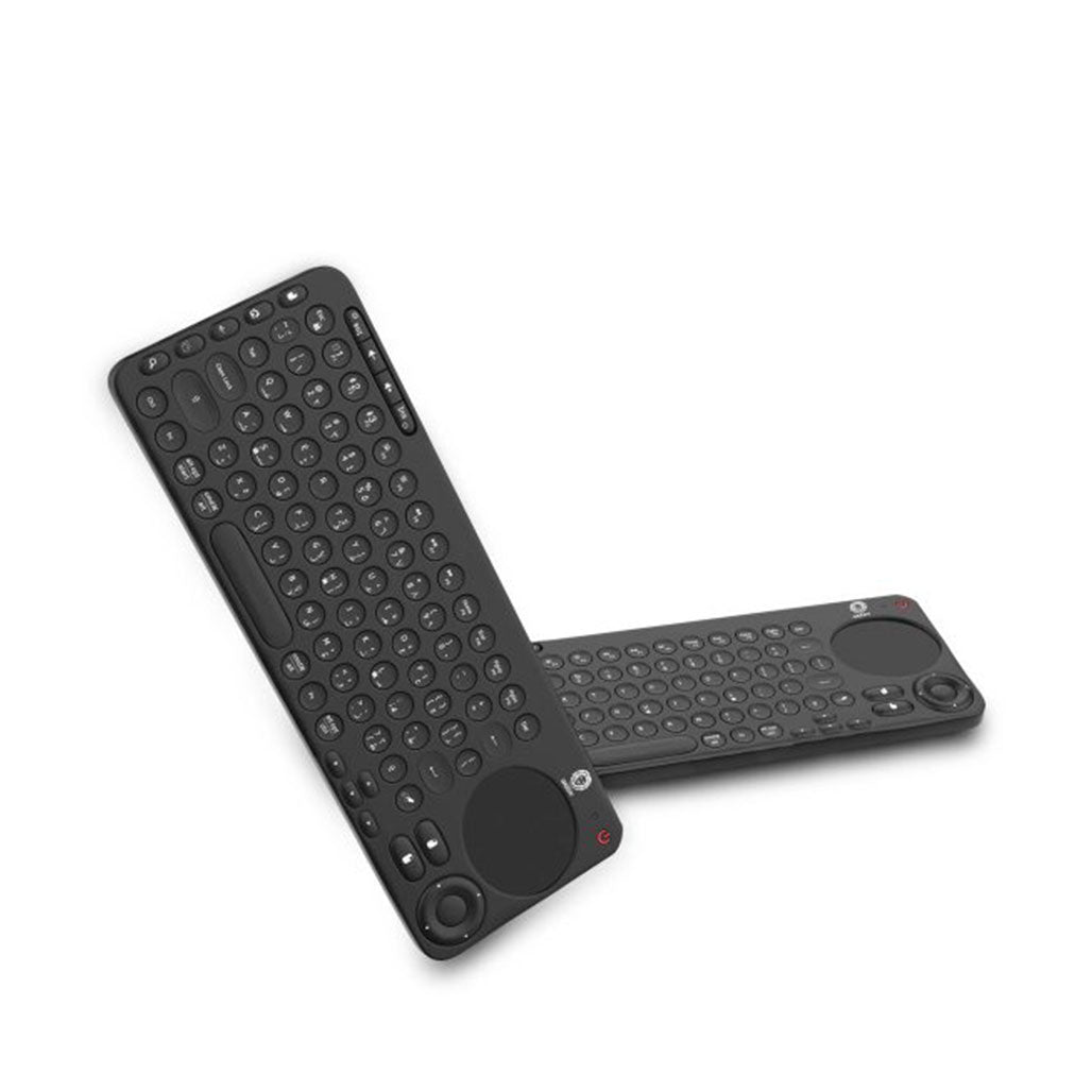 A Photo Of Green Lion Dual Mode Portable Wireless Keyboard with Touch Pad – Black | English/Arabic