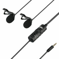 A Photo Of Boya Dual Omni-Directional Lavalier Microphone