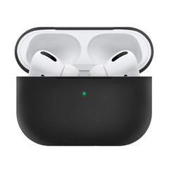 A Photo Of Protective Case for AirPods Pro - Premium Elastic Silicone, Carabiner Included, Front LED Visibility