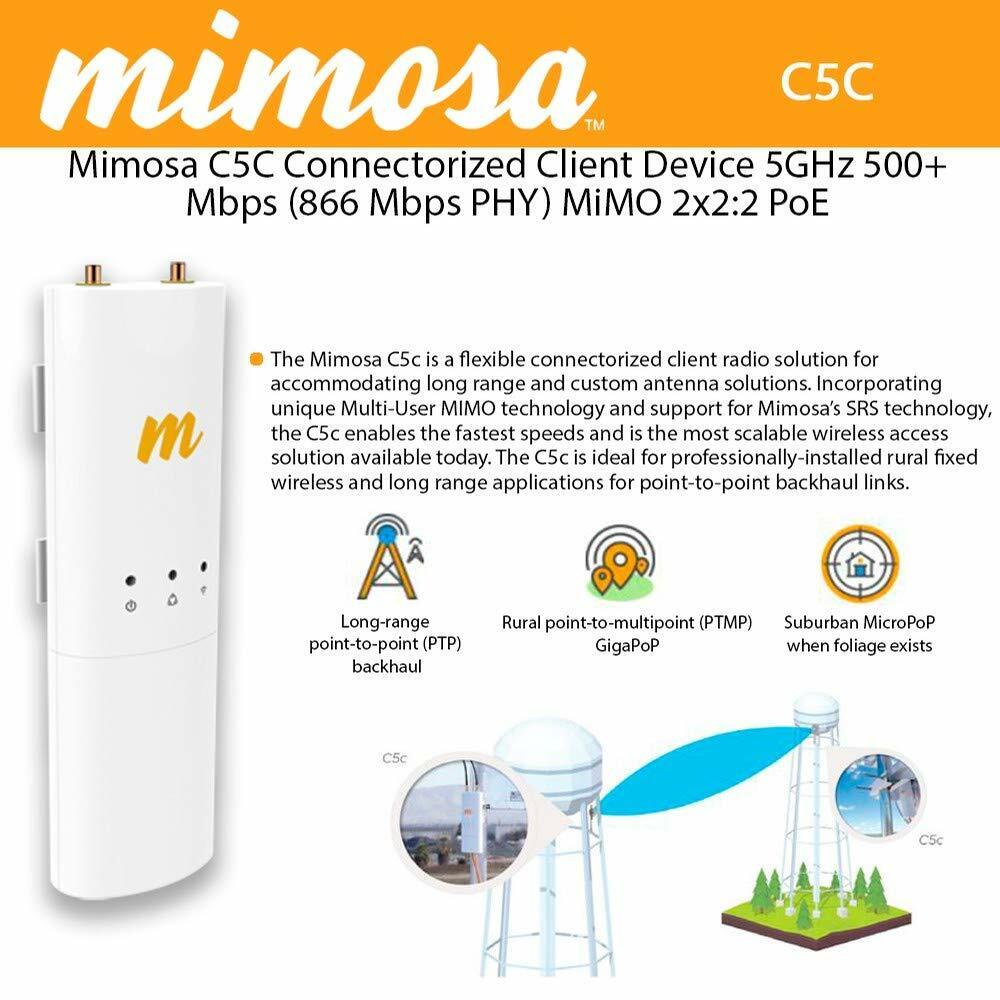 A Photo Of Mimosa C5c Connectorized Long Range Client PoE
