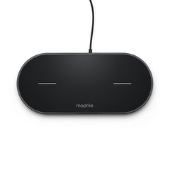 A Photo Of Mophie Dual Wireless Charging Pad - Charge Two Devices Wirelessly and One via USB-A