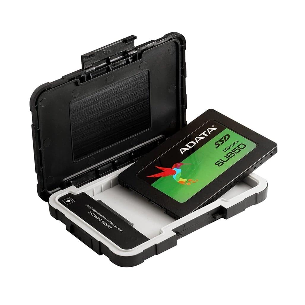 A Photo Of Adata 2.5-Inch USB 3.2 Antishock Enclosure for HDD/SSD - External SATA Adapter, Compatible with Windows, Mac, Linux