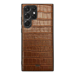 A Photo Of Kajsa Neo Luxury Classic Collection - Leather Back Case for Samsung Galaxy S23 Ultra