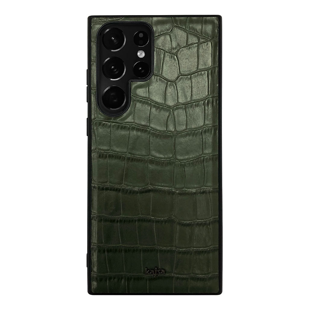 A Photo Of Kajsa Neo Luxury Classic Collection - Leather Back Case for Samsung Galaxy S23 Ultra