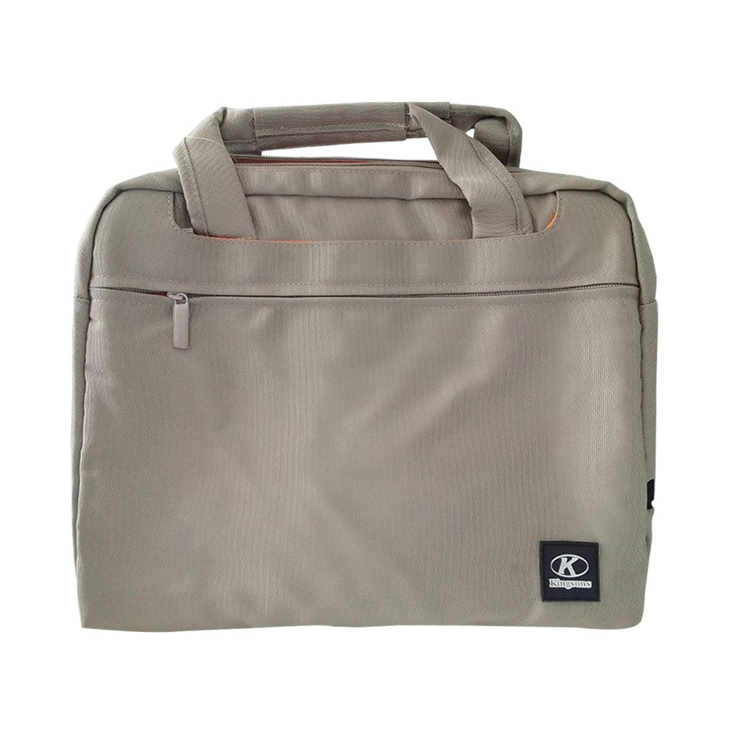A Photo Of Kingsons 14 inch Laptop Bag Black/Beige