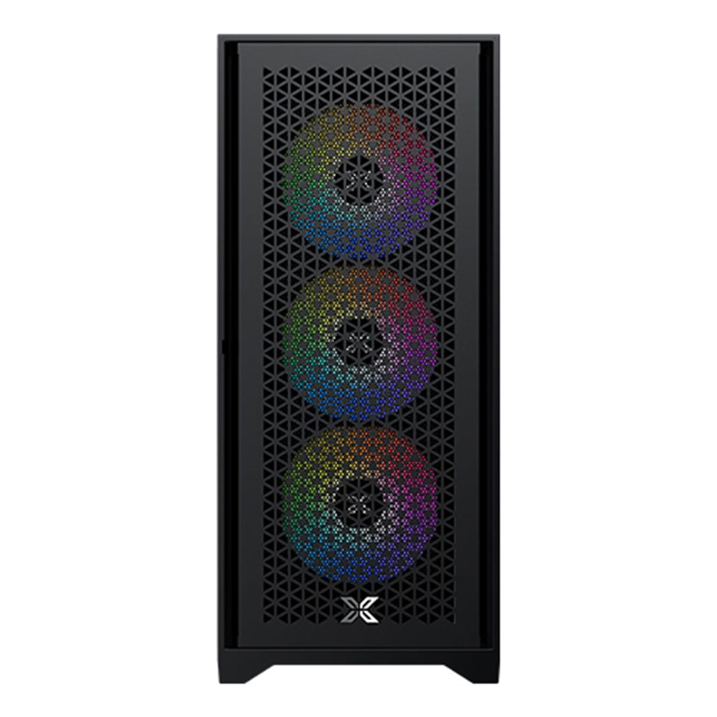 A Photo Of XIGMATEK LUX S - Black ATX 4PCS Fixed RGB Fans Galaxy II