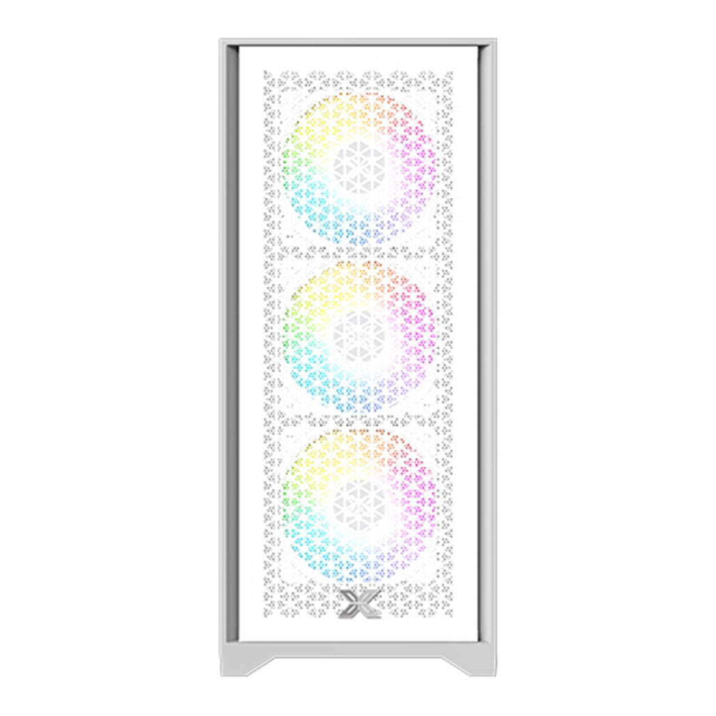 A Photo Of XIGMATEK LUX S - Black ATX 4PCS Fixed RGB Fans Galaxy II