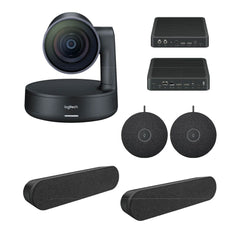 A Photo Of Logitech Rally Plus (1xCamera, 2xSpeaker, 2xMic, Table & Display Hub) - 960-001242